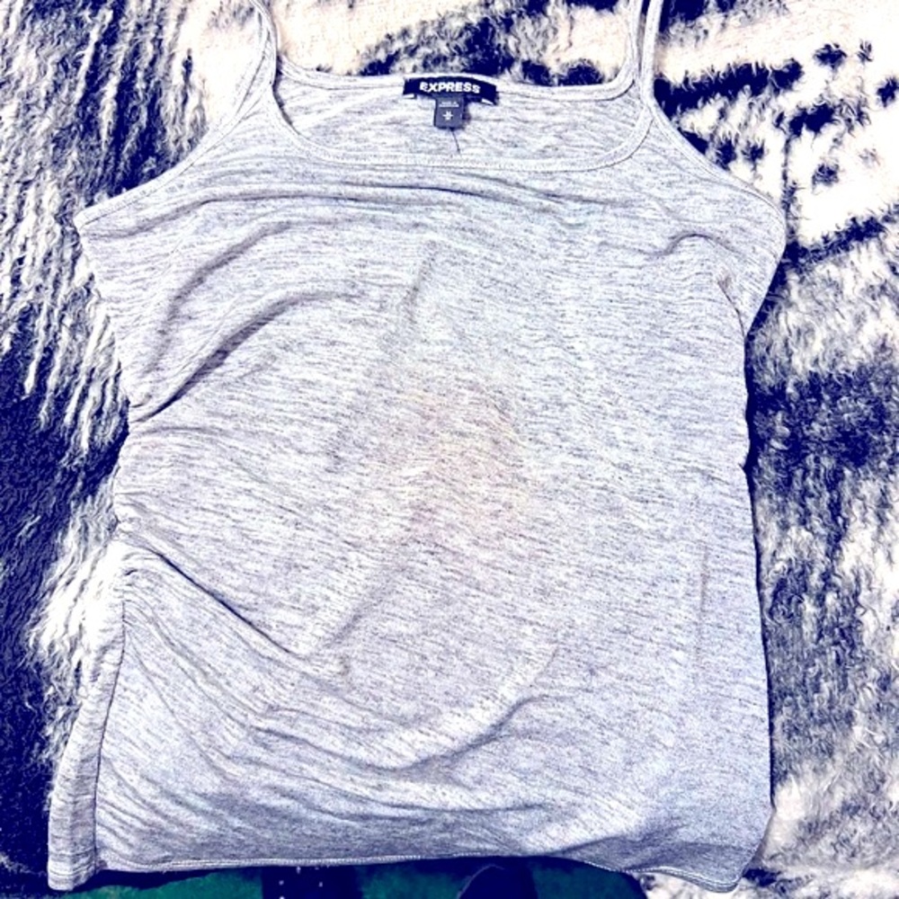 Express Metallic Ruched Side Cami - Picture 2 of 11